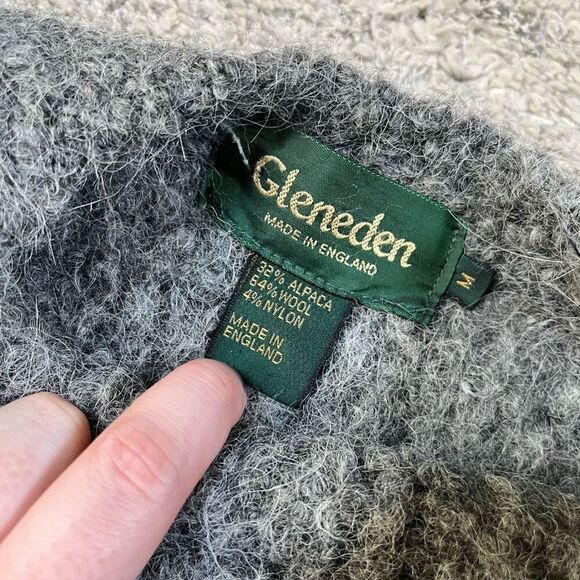 Gleneden Grey Alpaca Wool Women’s Pullover Sweater - Picture 4 of 6